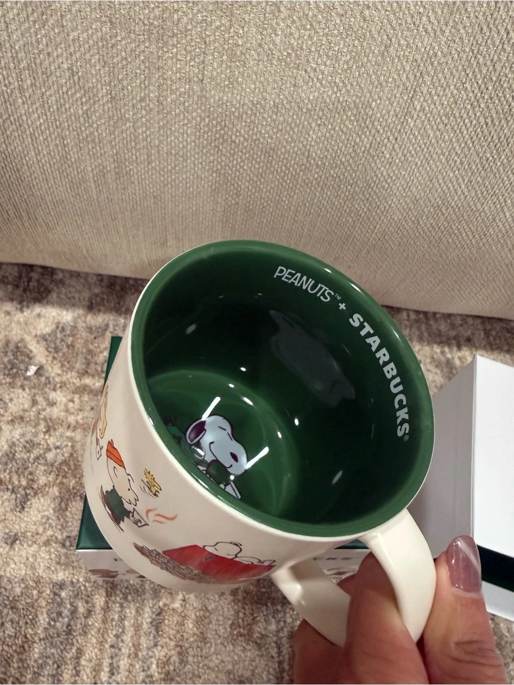 Starbucks Peanuts Mug with Peanuts Characters